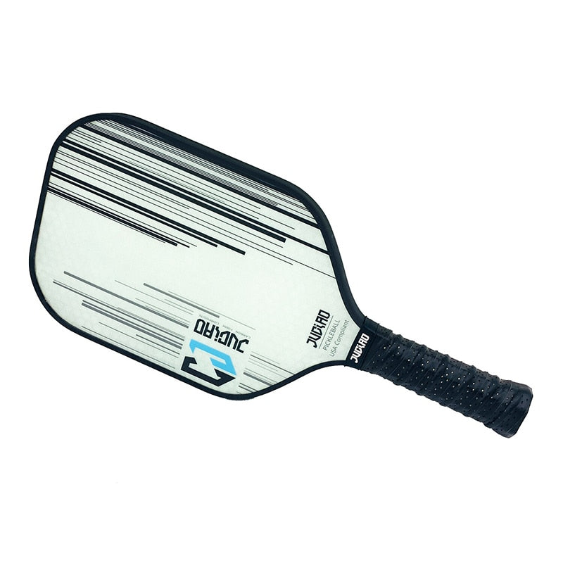 Juciao CJ | Single Carbon Fiber Pickleball Paddle (White)