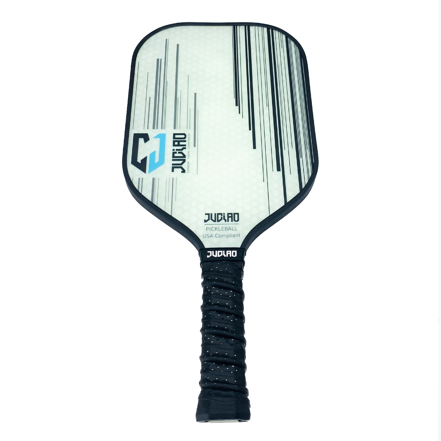 Juciao CJ | Single Carbon Fiber Pickleball Paddle (White)