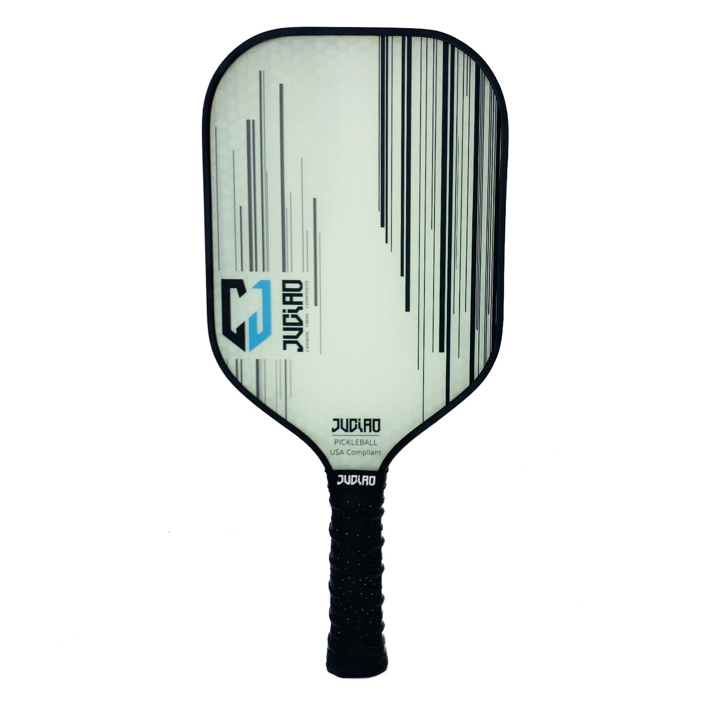 Juciao CJ | Single Carbon Fiber Pickleball Paddle (White)