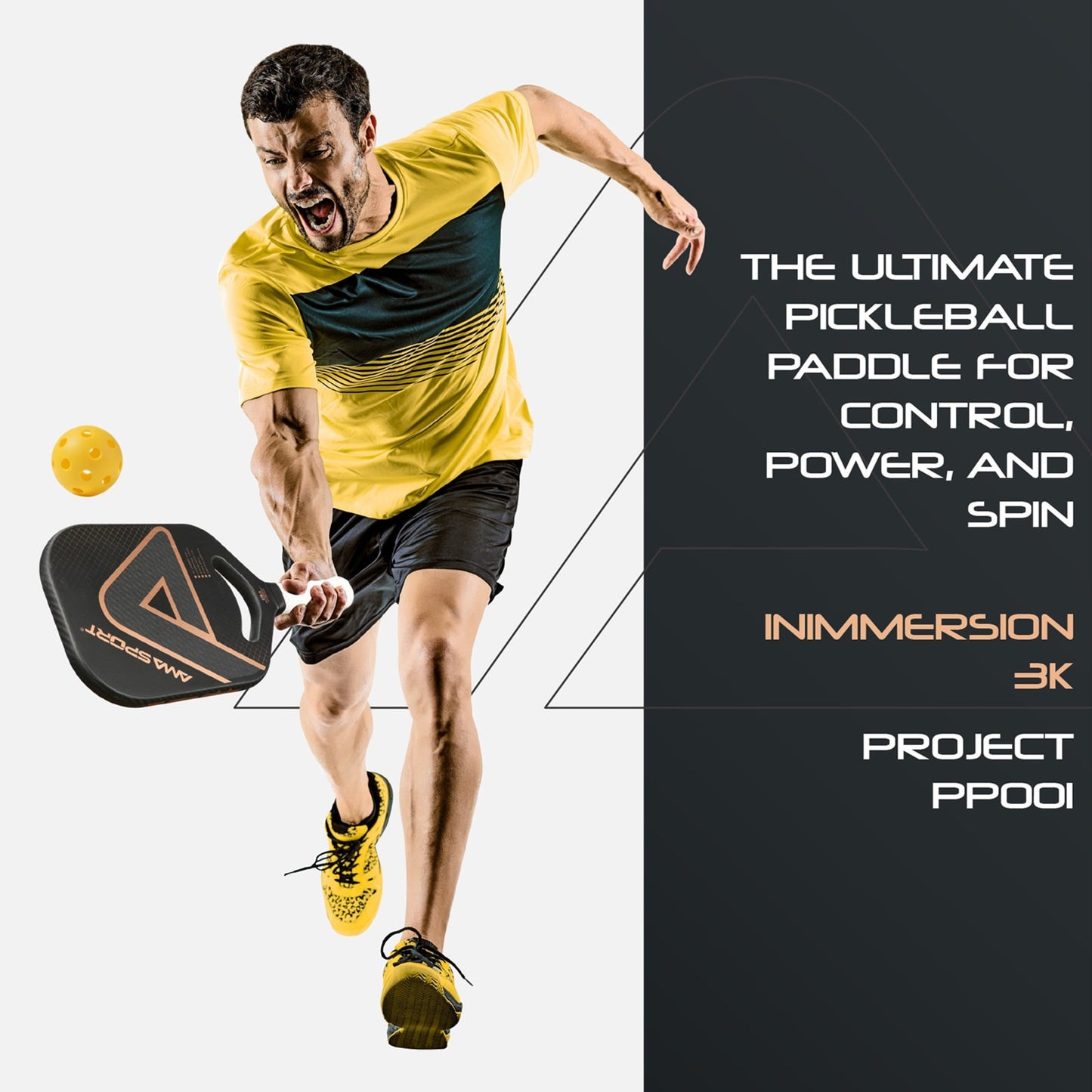 AMASPORT | Immersion 3K Pickleball Paddle