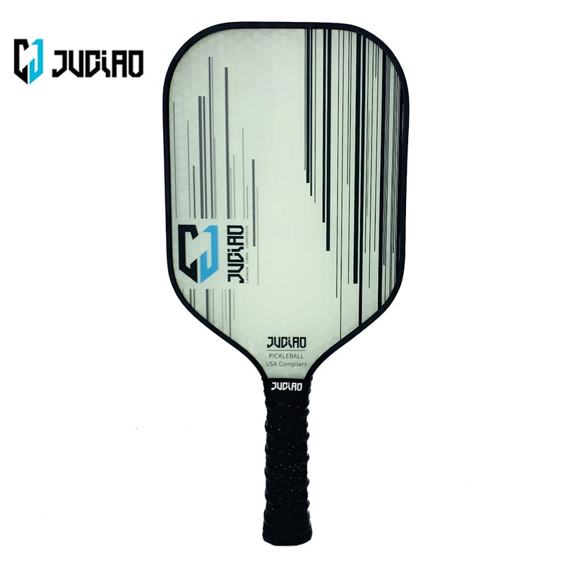 Juciao CJ | Single Carbon Fiber Pickleball Paddle (White)
