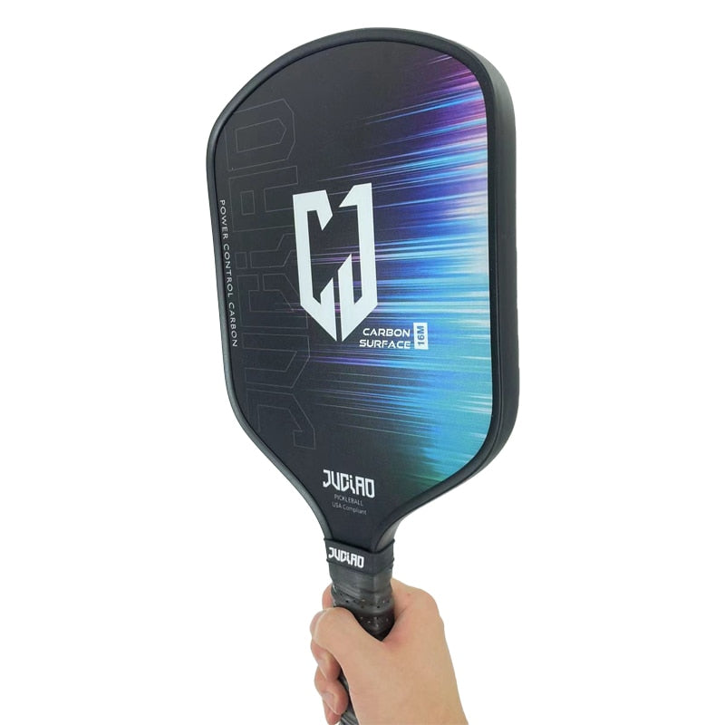 Juciao CJ | Single Carbon Fiber Pickleball Paddle (Blue)