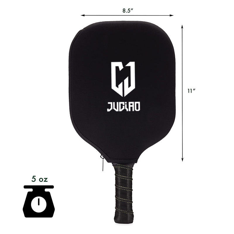 Juciao CJ | Single Carbon Fiber Pickleball Paddle (Jet-Black)