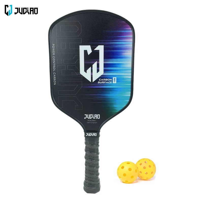 Juciao CJ | Single Carbon Fiber Pickleball Paddle (Blue)